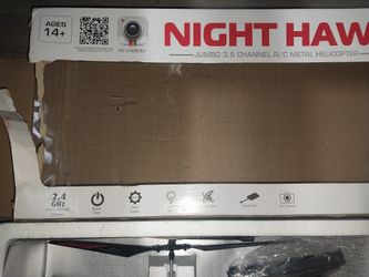 NIGHTHAWK 3.5 CHANNEL REMOTE CONTROL HELICOPTER 