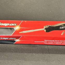 NEW Snap-on BLACK Ratcheting Screwdriver SSDMR4B *BLACK HARD HANDLE* New In Box!  Snap-on Tools USA NEW  Black Hard Handle  8-3/4" Long Ratcheting Scr