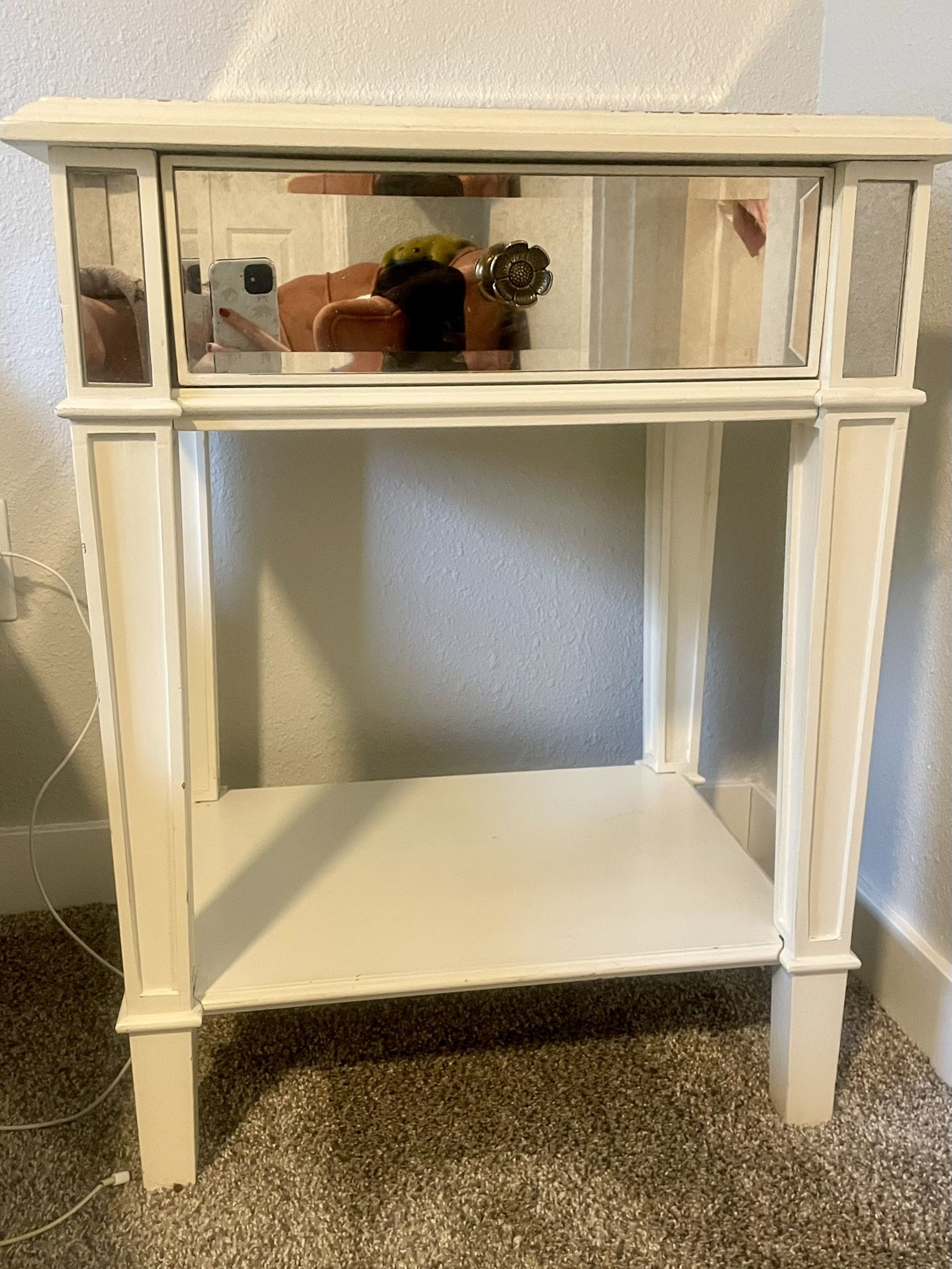 Mirrored Nightstand