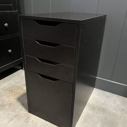 Black-Brown Ikea Alex Drawer