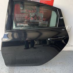 2013 - 2016 Dodge Dart SXT Rear Left Door LH With Handle Lever Color Code PAJ *J