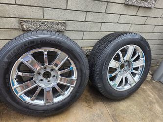 20" Silverado Chrome Take Offs with Michelins