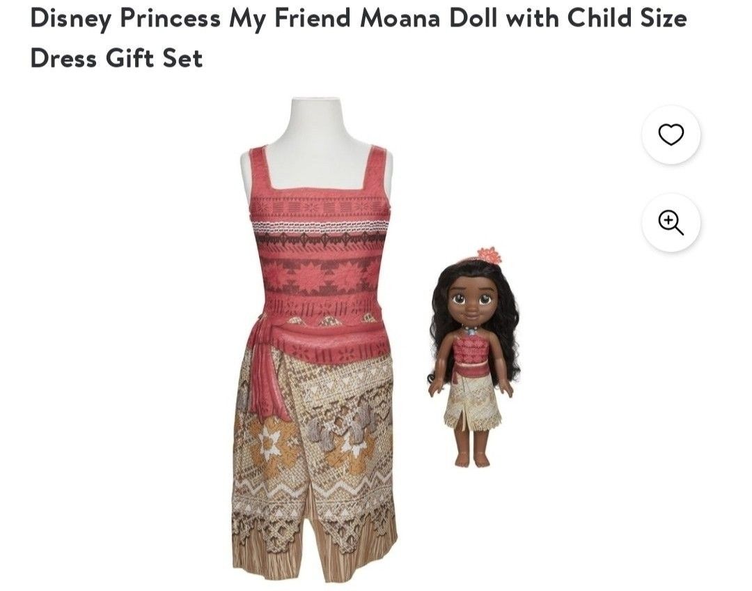 New Little Girls Disney Moana My Friend Moana Doll With Child Dress 4-6 Toy Muneca De Nina Nueva Jugete Y Vestido De Nina Tamanio 4-6