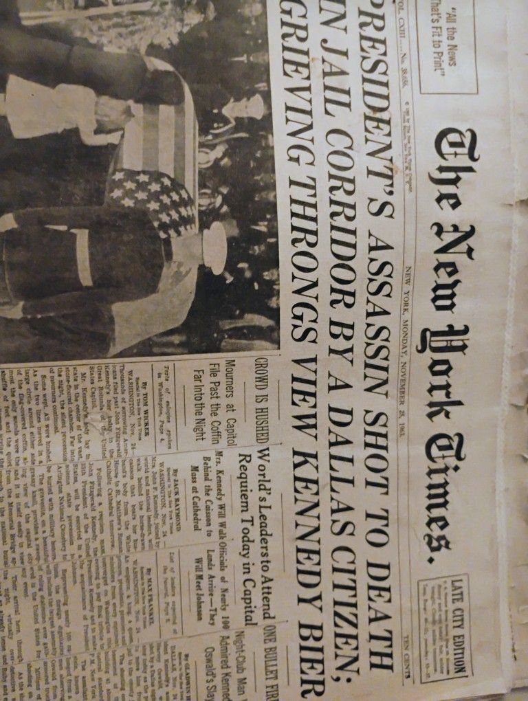 JFK Newspapers
