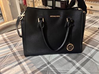 Michael Kors Black Leather Bag