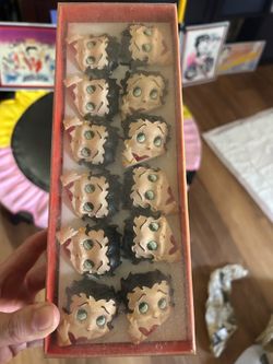 Betty Boop shower curtain hooks