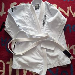  Sports Jiu Jitsu Gi BJJ Gi for Men & Women Grappling gi Uniform Kimonos Light, Preshrunk, with White Belt