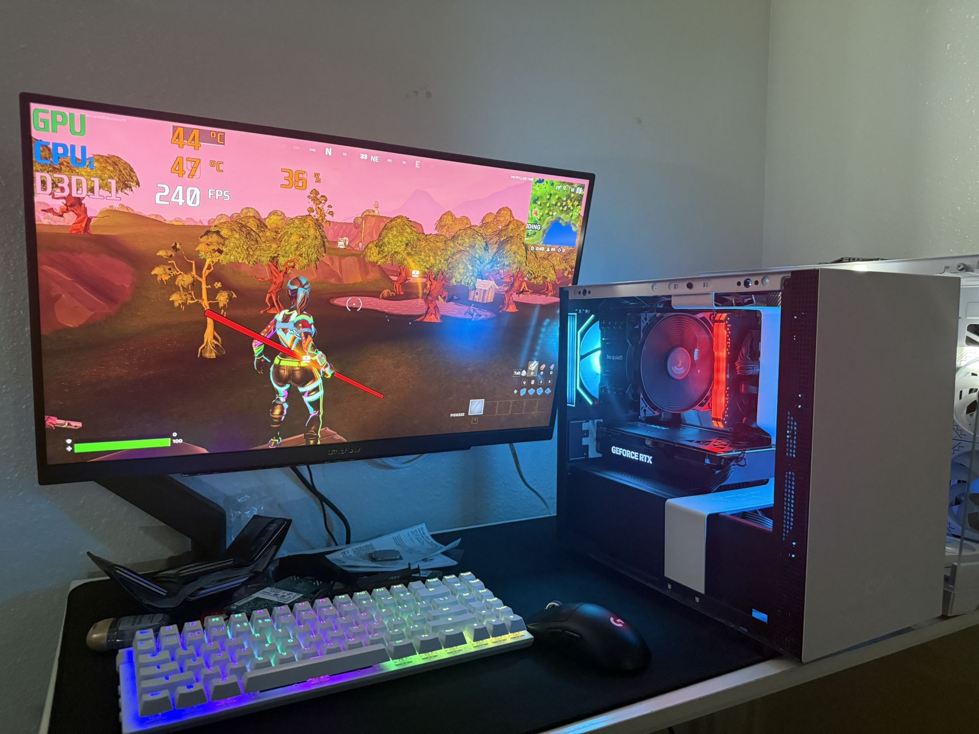 White Gaming Pc Computer Desktop RTX 4060 Ti