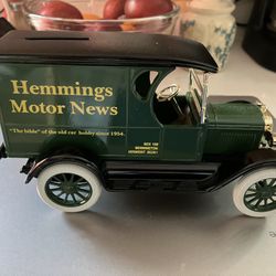 Hemmings Motor News Die-Cast Metal Bank (NIB)