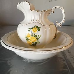 Wash Basin and Pitcher