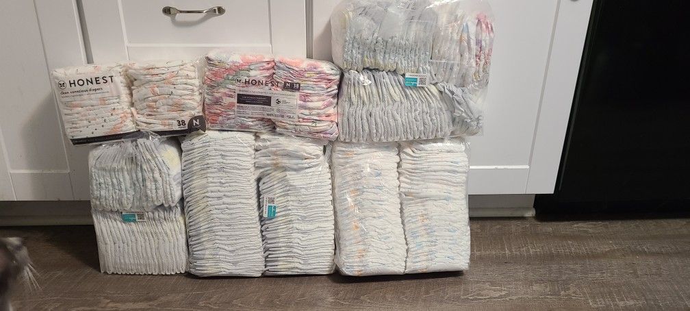 New Born Diapers (Unused).pampers,huggies, Be Honest.