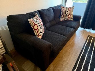 Calvin Onyx Black Sofa