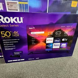 50” Roku Smart 4K LED Tv!!!