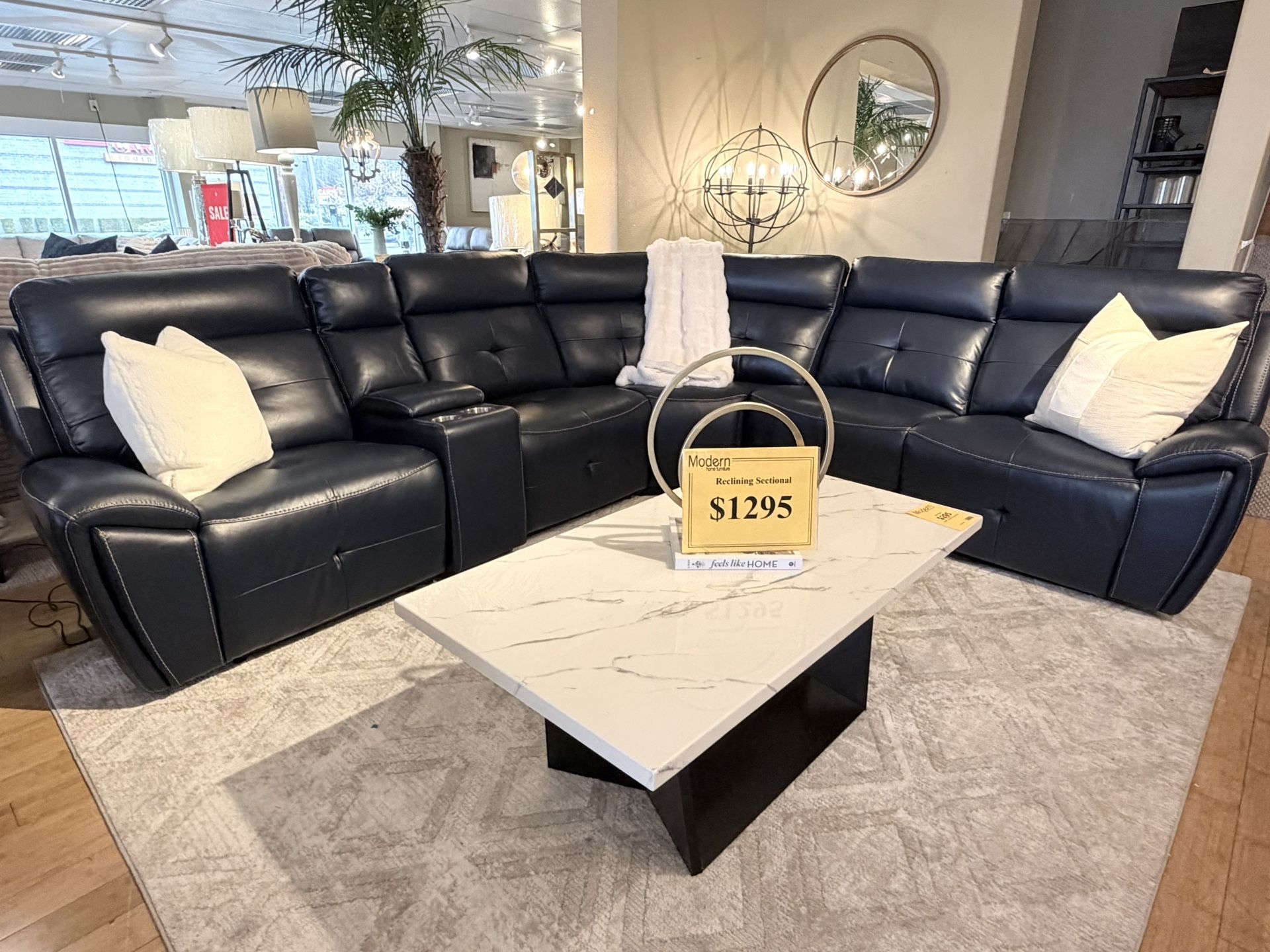 Sectional Recliner Instock