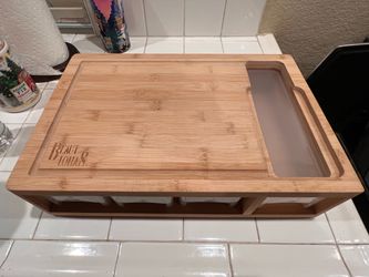 Cutting Board with Drawers