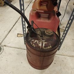 Vintage Metal Gas Tank