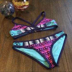 Roxy Batik Criss Cross Bikini