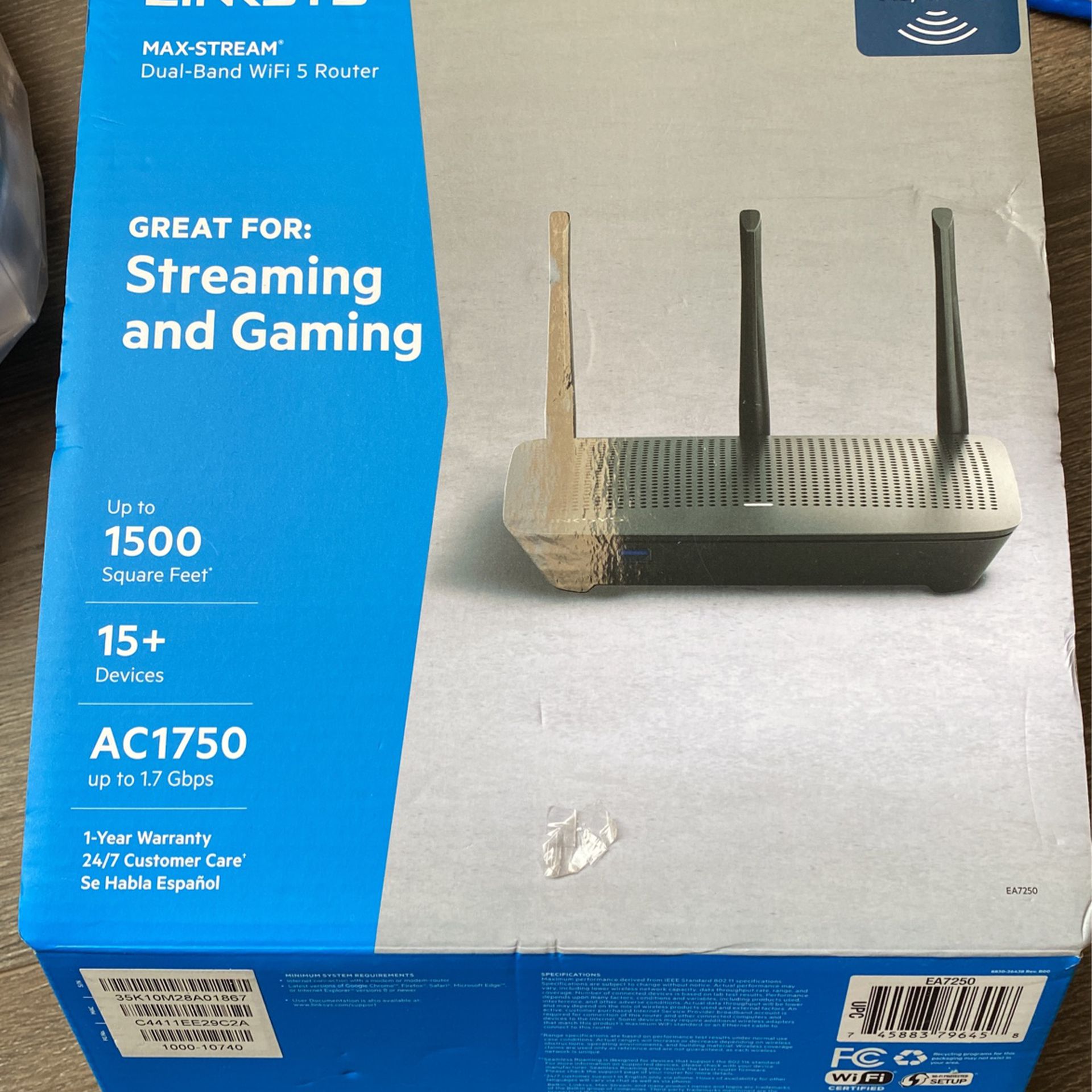 Router Linksys EA7250 Max Stream 