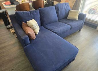 Beautiful Pottery Barn Sectional Sofa w Chaise storage and sleeper! FREE local delivery!