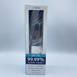 UVBRITE UV Self-Cleaning and Water-Purifying Bottle TT-B02-18.6 Ounce Insulated 