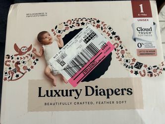 Luxury Diapers Size 1 Unisex Box 108 count