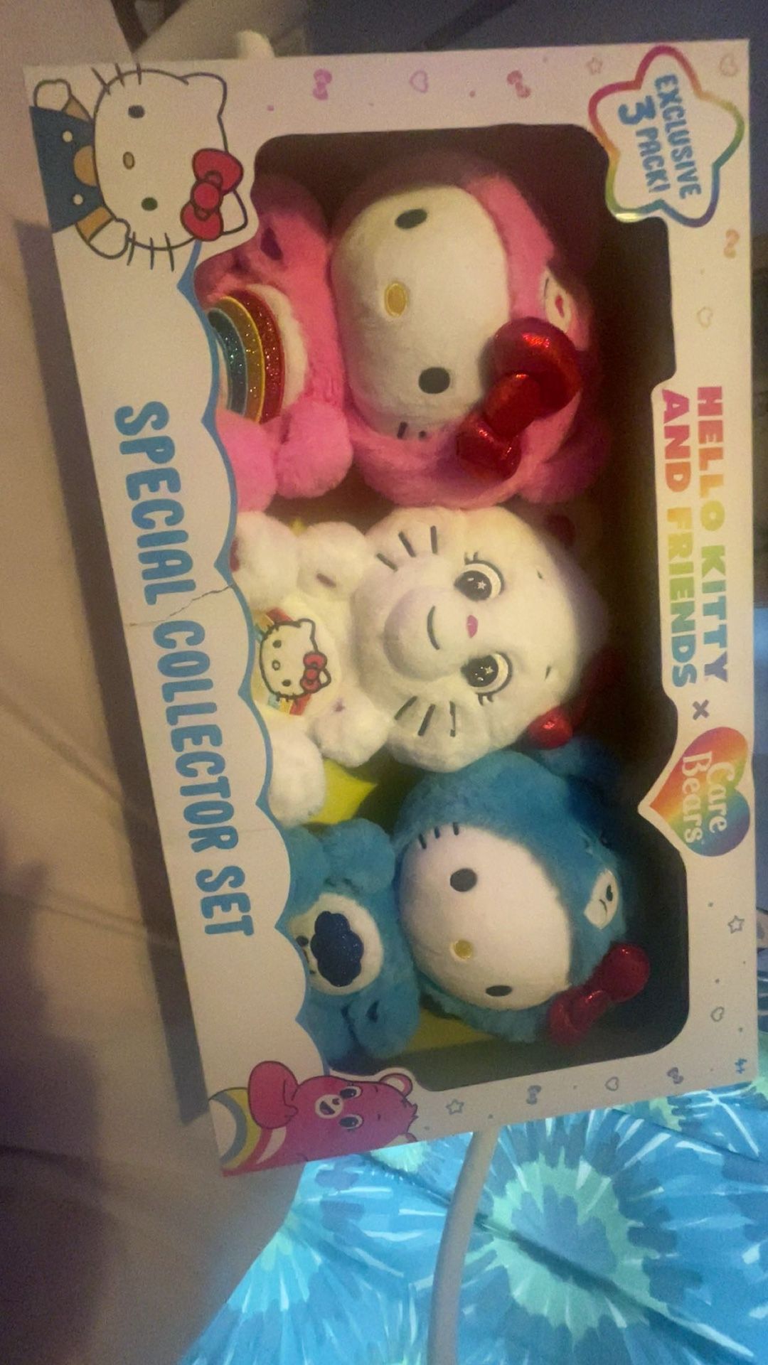 3 Hello Kitty X Carebare Stuff animals Set