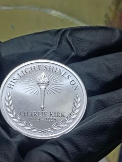 Charlie Kirk Silver round