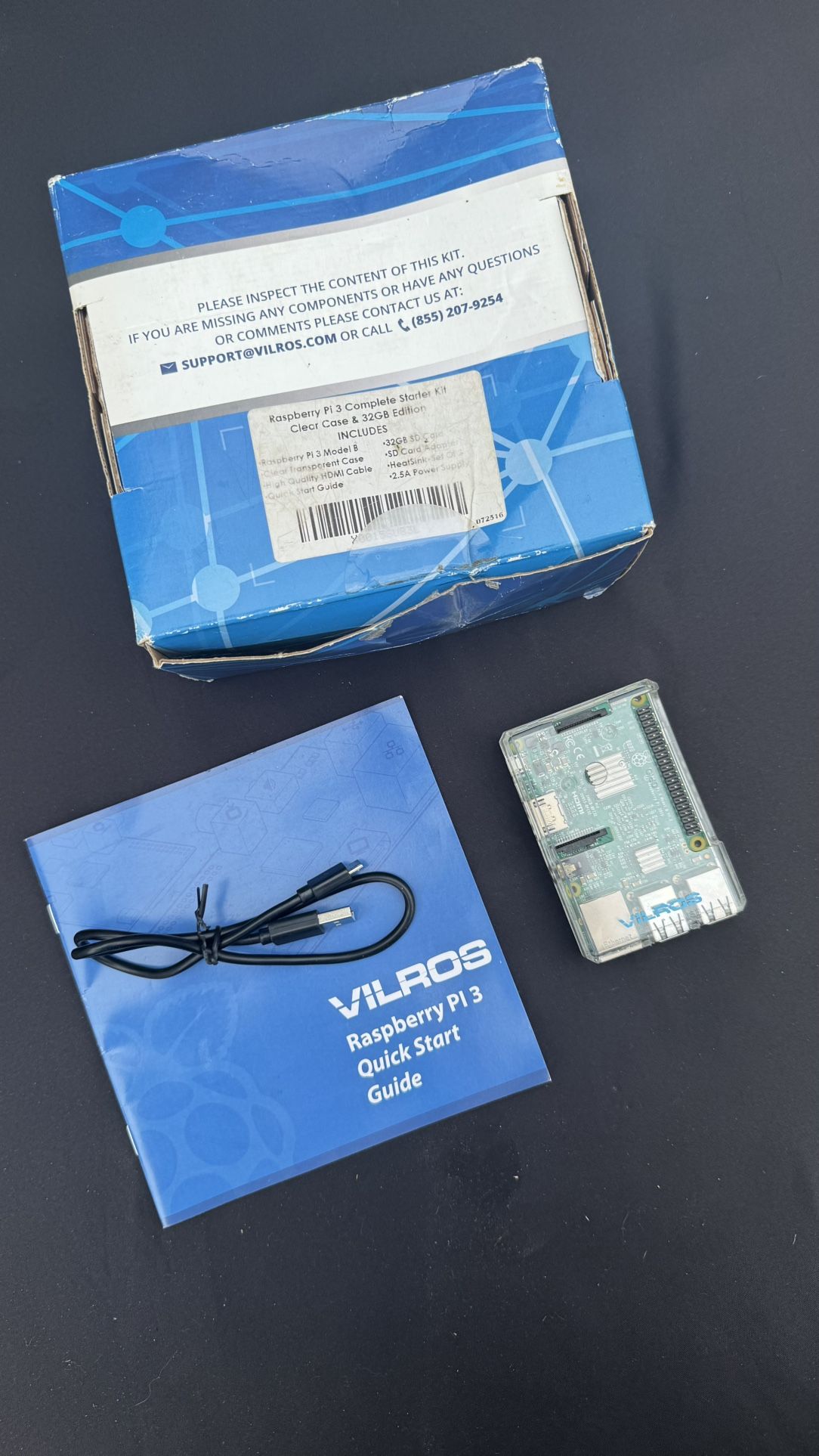 💻 Vilros Raspberry Pi 3 Complete Starter Kit (32 Gb)— Used