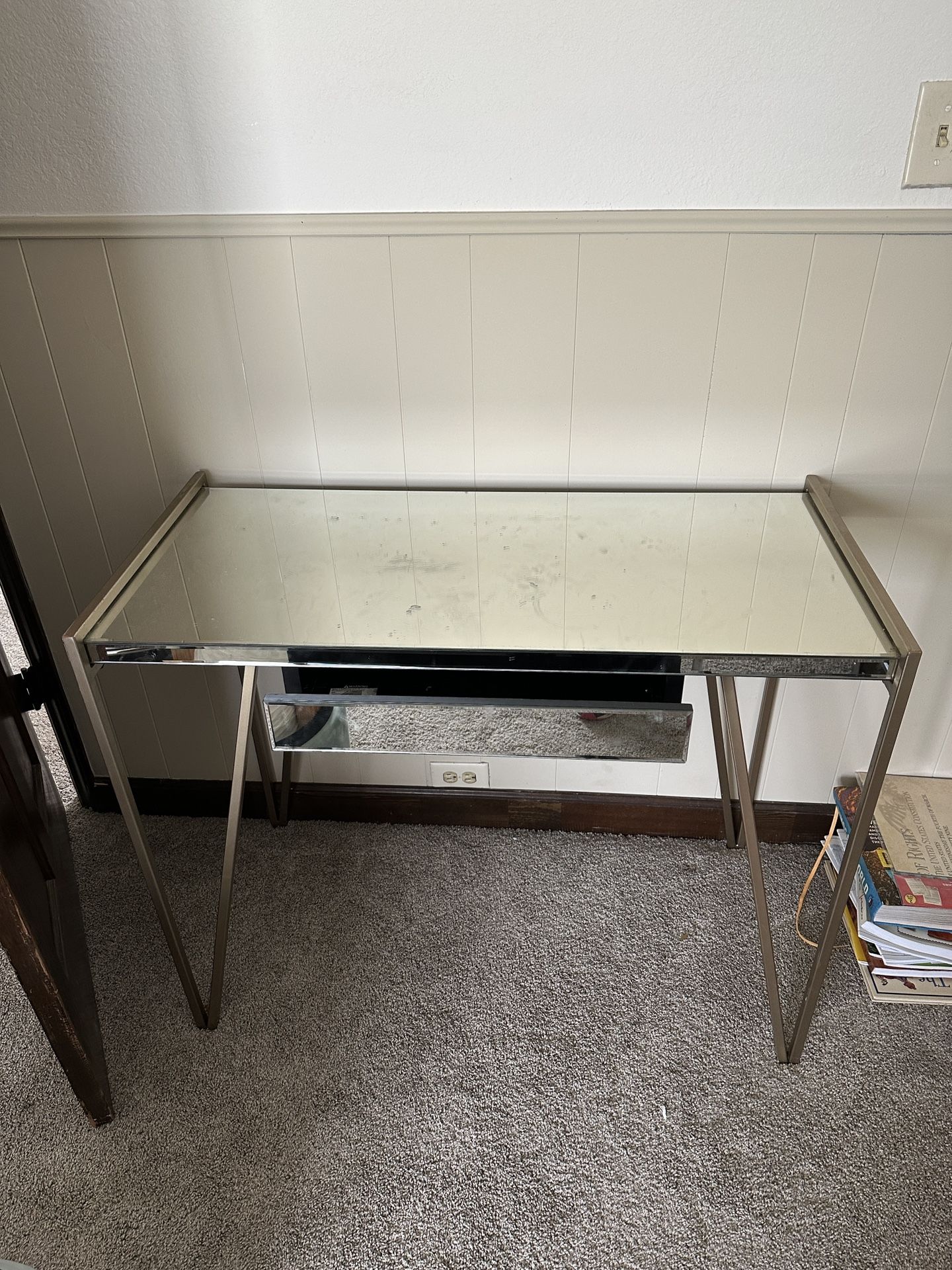 Mirror Topped Desk Vanity