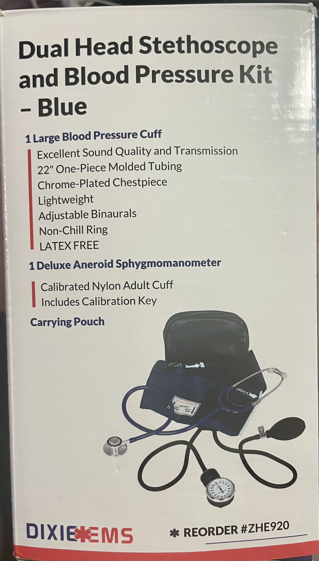 Dual Head Stethoscope & Blood Pressure Kit