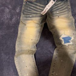 Brand New Purple Jeans Size 32 Both