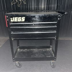 US General 30”in. 4 Drawer Tech Cart, Black