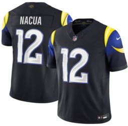 Men's Los Angeles Rams Puka Nacua Nike Midnight Blue 2025 Rivalries Collection Stitched Jersey Large