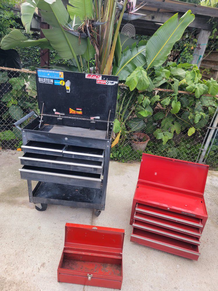 Craftsman 4 Drawer Tool Box, US General 4 Cabinet Drawer Roller Tool Box Cart, Handle Tool Box