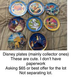 Disney Plates (collector Ones) 