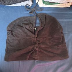 black halter top