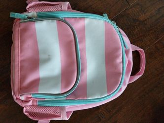 Pottery Barn Small Pink Stripes Backpack