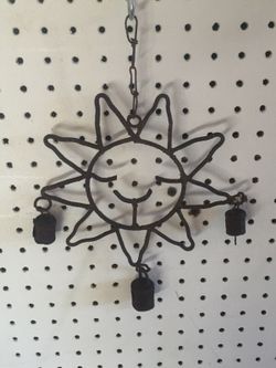 Metal sun. Yard decor
