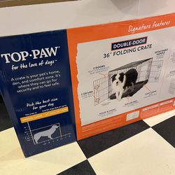 Dog Crate Top Paw 36” With Mattress