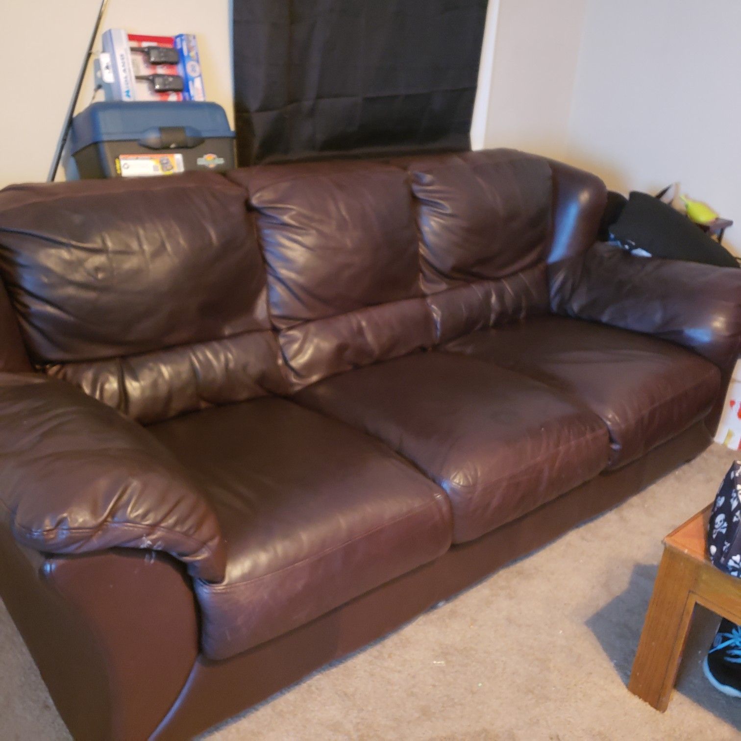 Leather couch