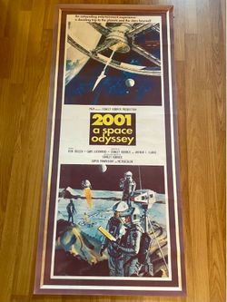 2001: A Space Odyssey Poster 53.5"x24" very good condition unframed as is pick up deliver