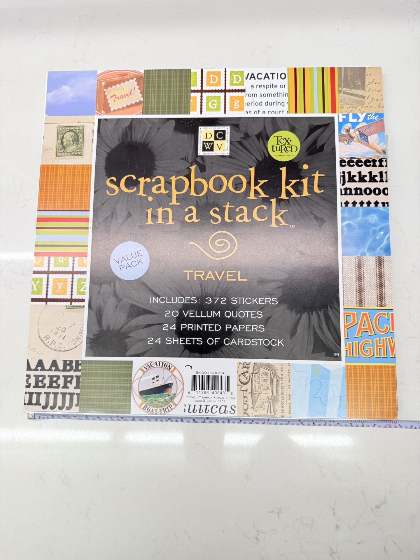 Scrapbook Kit in a Stack & Memory Boutique Paper