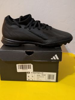 New Men's Adidas X Crazyfast.3 TF Turf  Soccer Shoes ID9336 Black/Black Size 6.5