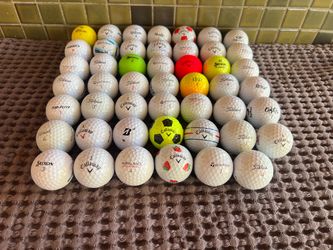 48 used mixed golf balls