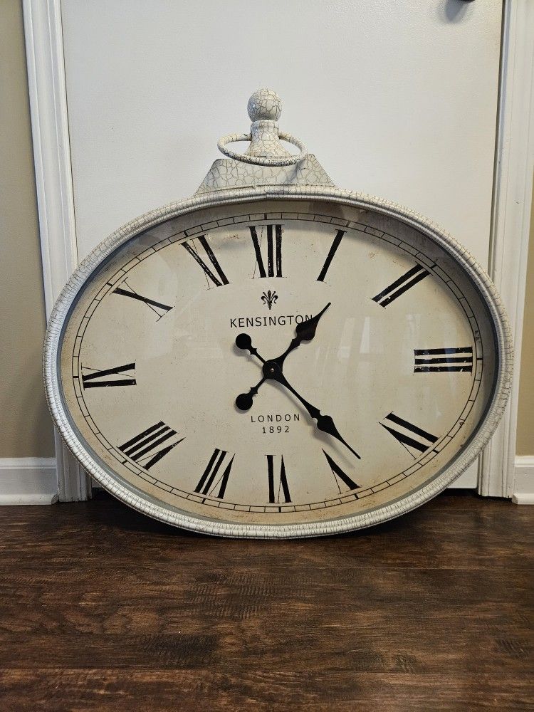 Pier 1 Large Metal Wall Clock