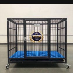 Dog Cage Kennel Size 37” Medium Folding New In Box 📦 