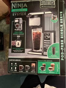 Ninja Coffee Bar Single-Serve System with Auto-iQ One-Touch Intelligence.