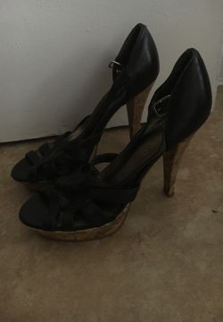 Brown high heel sandals 7.5