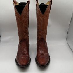 Montana Cowboy Boots Leather Snake Skin Men D Size 9