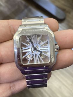 Cartier Skeleton steel  Full Set Rolex Gold Platinum We Buy Watches Chains Rings Diamonds Coins Currency 10k 14k 24k 